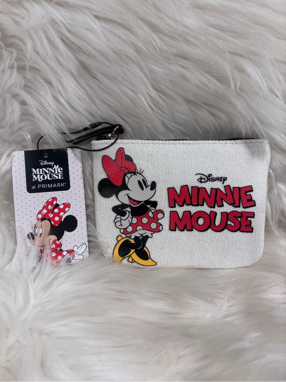 Primark Disney Minnie Mouse Coin Purse White Red Polka Dot Small